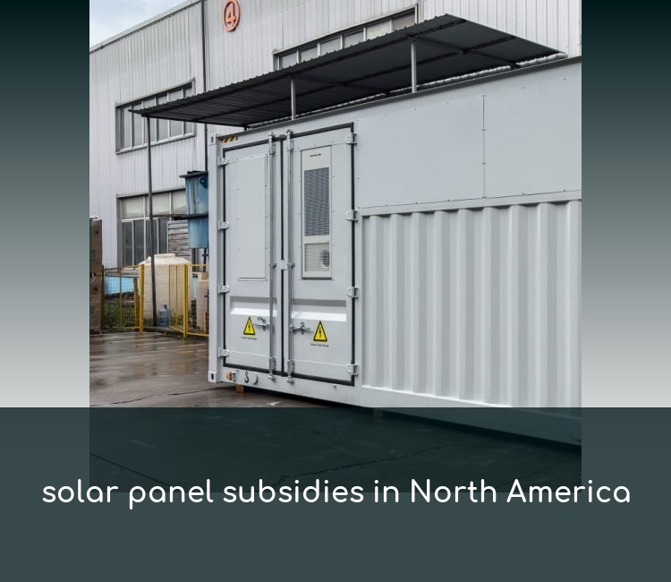 solar panel subsidies in North America