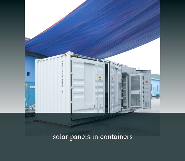 solar panels in containers