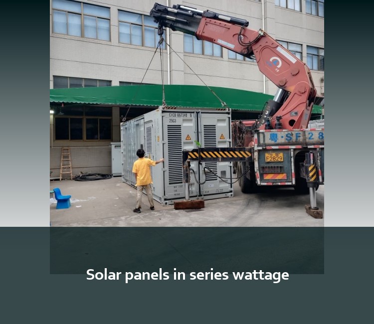 Solar panels in series wattage