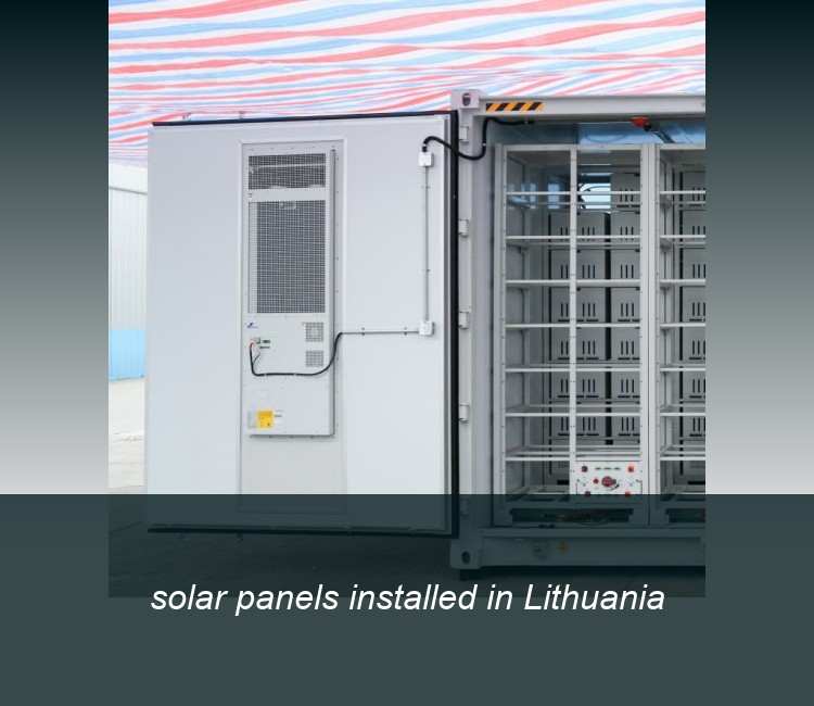 solar panels installed in Lithuania