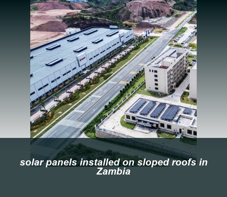 solar panels installed on sloped roofs in Zambia