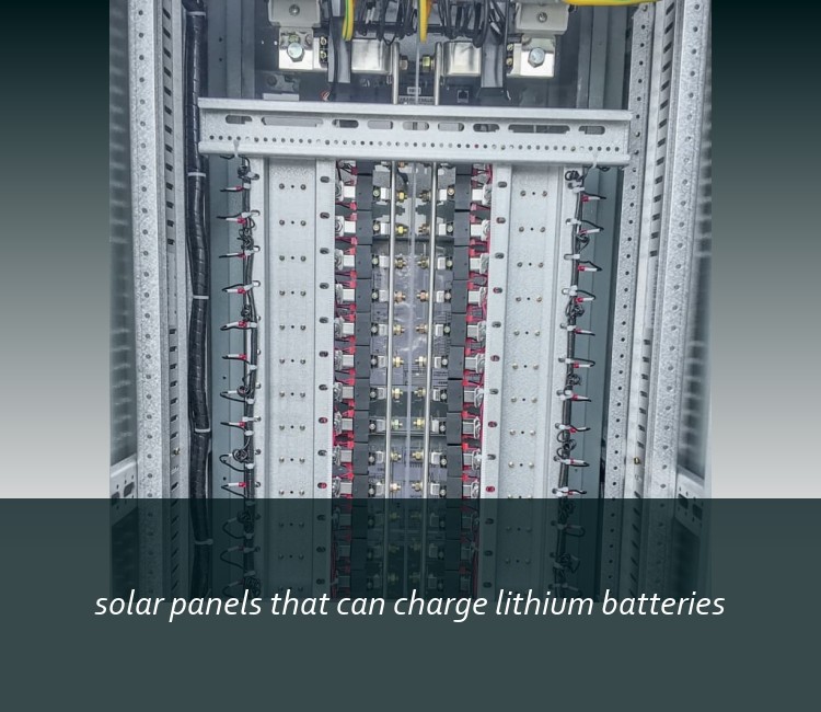 solar panels that can charge lithium batteries