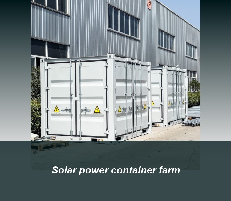 Solar power container farm