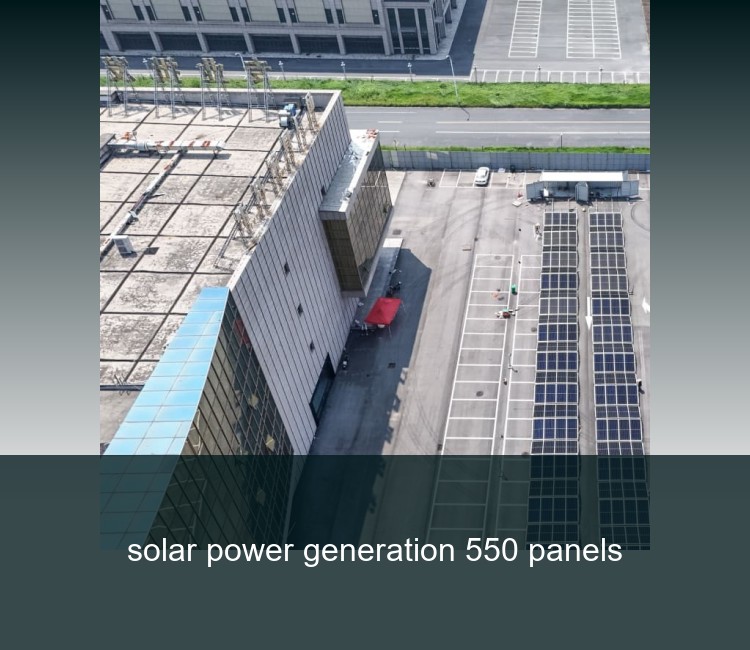 solar power generation 550 panels