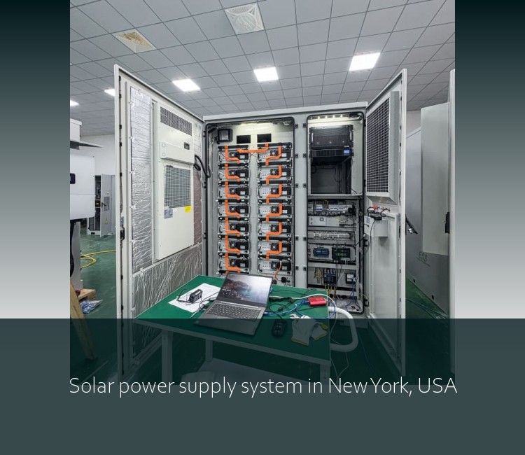 Solar power supply system in New York, USA