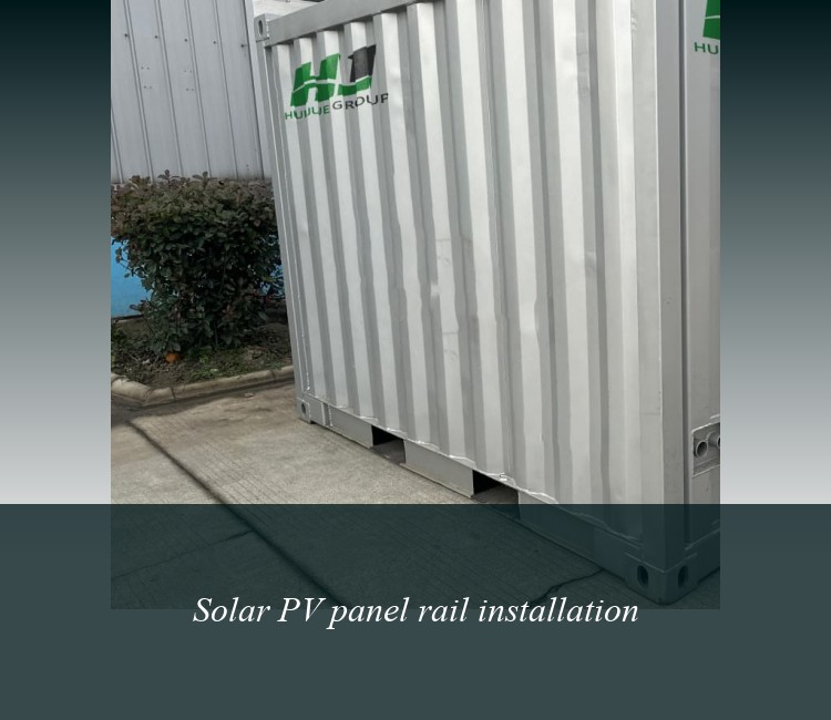 Solar PV panel rail installation