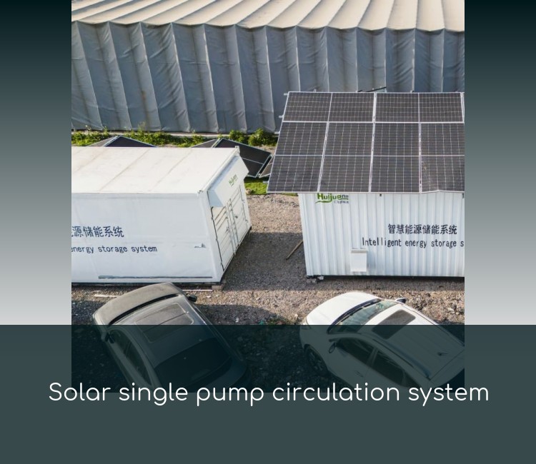 Solar single pump circulation system