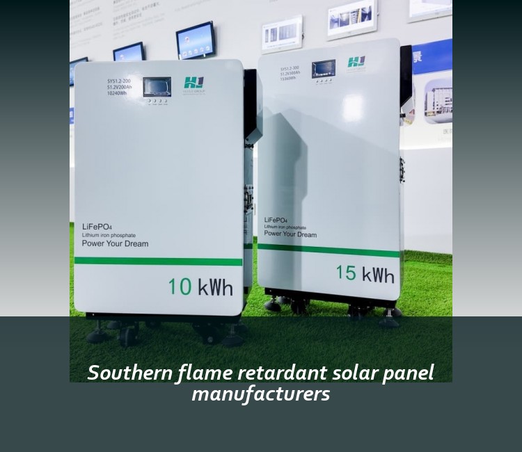 Southern flame retardant solar panel manufacturers