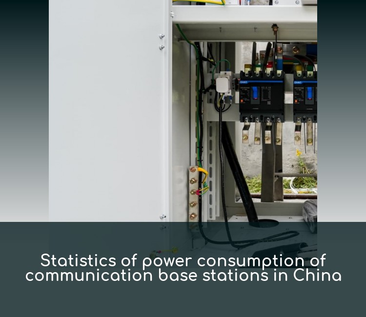 Statistics of power consumption of communication base stations in China