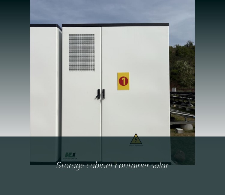 Storage cabinet container solar