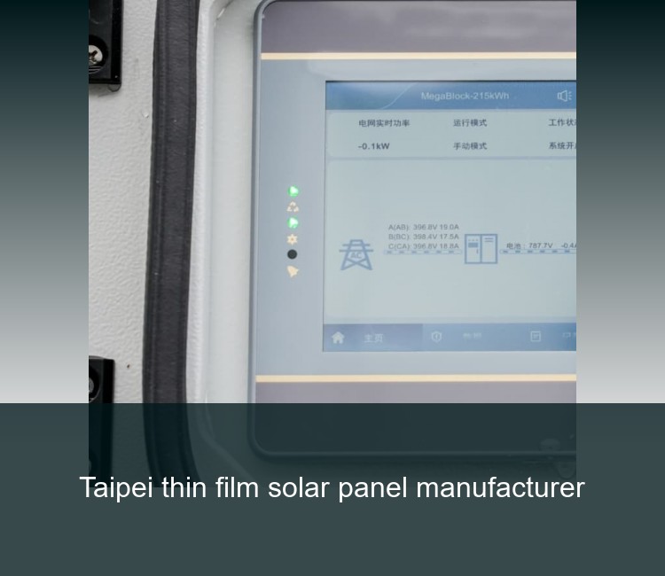 Taipei thin film solar panel manufacturer