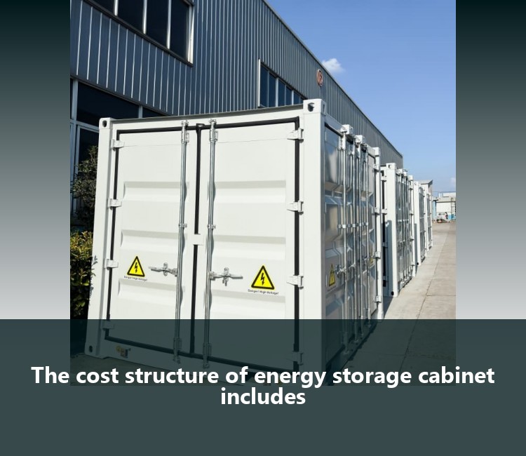 The cost structure of energy storage cabinet includes