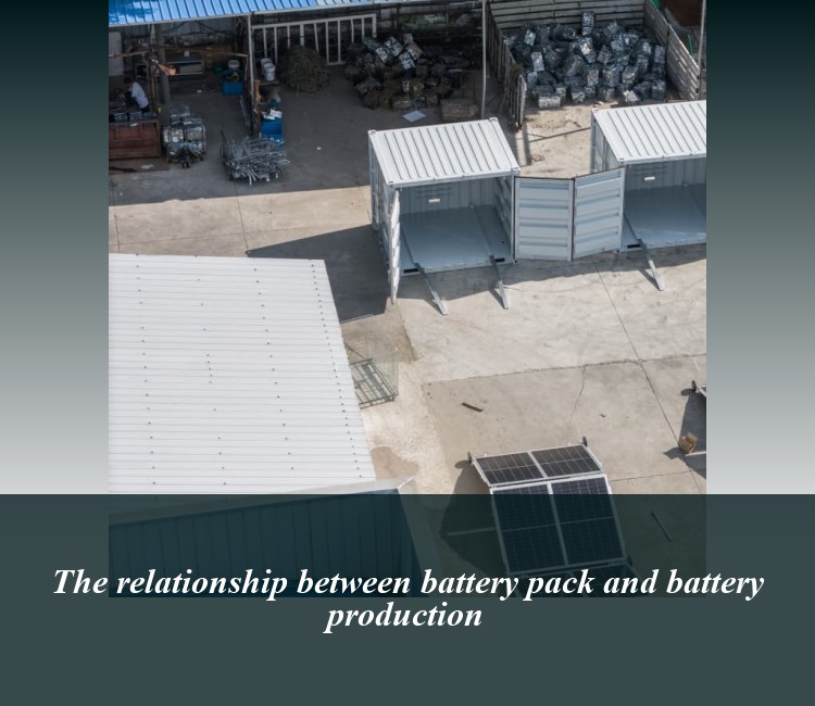 The relationship between battery pack and battery production