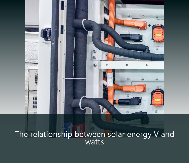 The relationship between solar energy V and watts