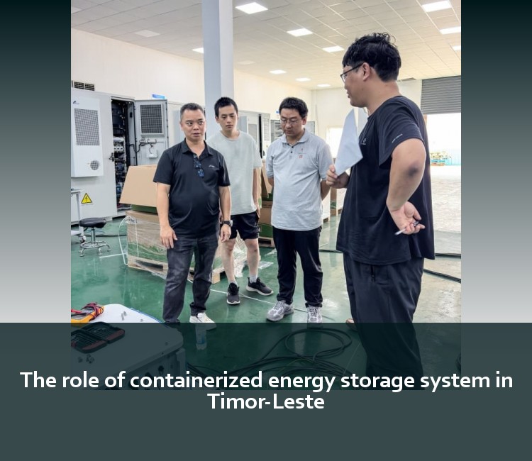 The role of containerized energy storage system in Timor-Leste