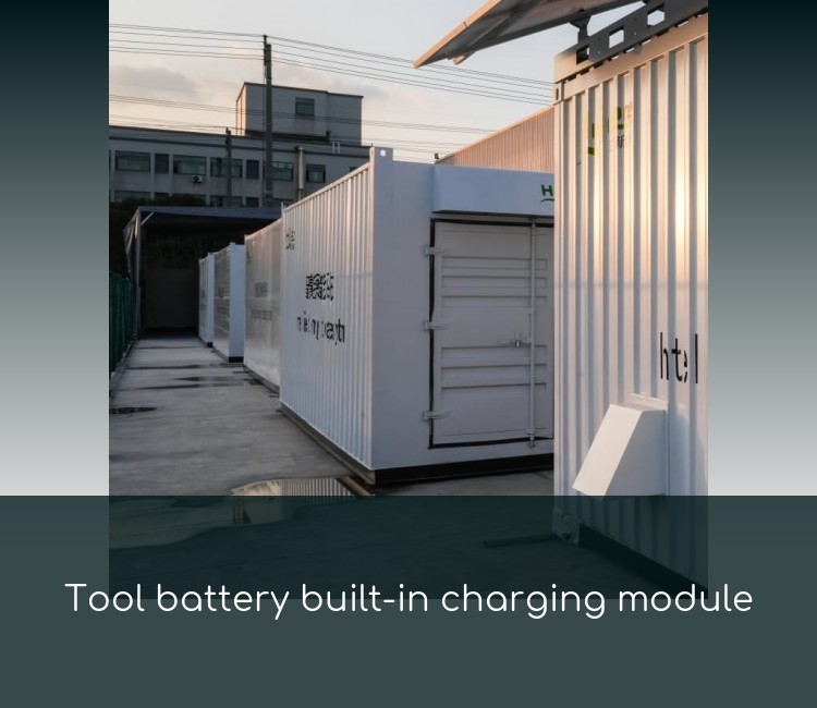 Tool battery built-in charging module