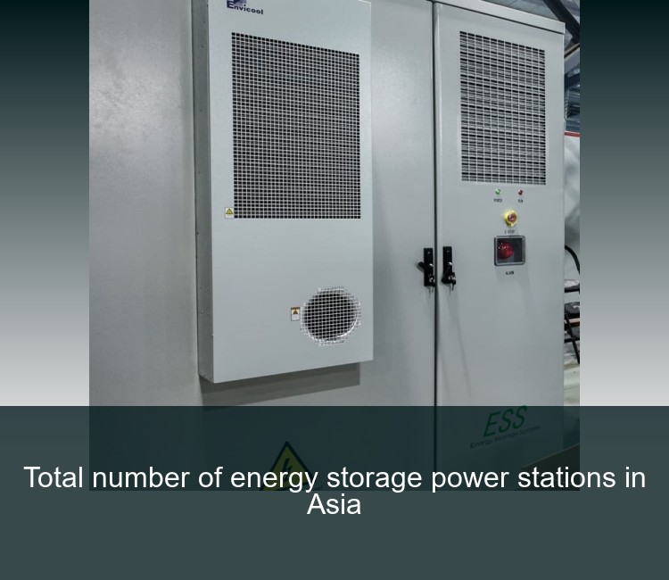 Total number of energy storage power stations in Asia