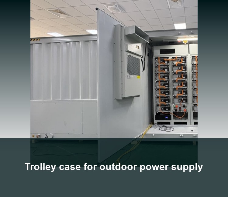 Trolley case for outdoor power supply