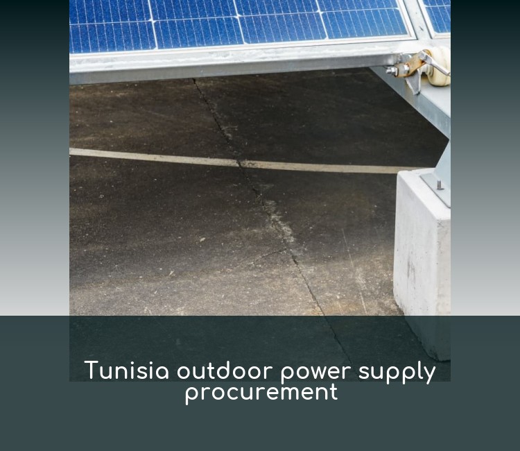 Tunisia outdoor power supply procurement