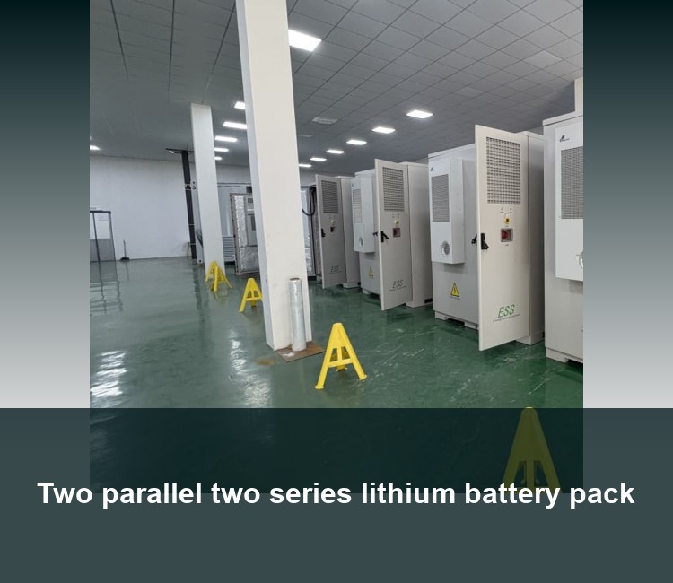 Two parallel two series lithium battery pack