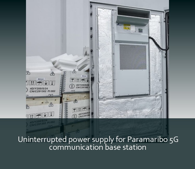 Uninterrupted power supply for Paramaribo 5G communication base station