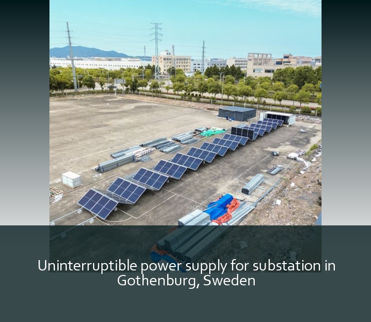 Uninterruptible power supply for substation in Gothenburg, Sweden