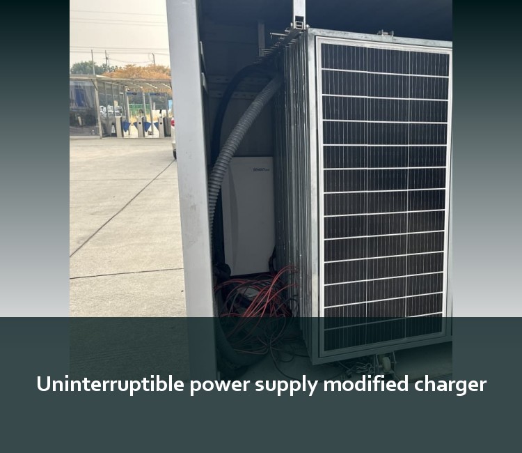 Uninterruptible power supply modified charger