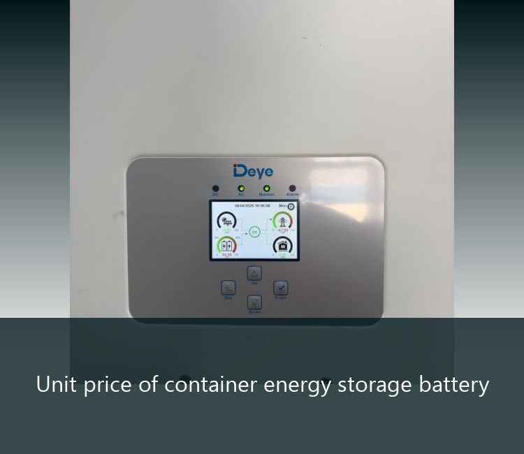 Unit price of container energy storage battery