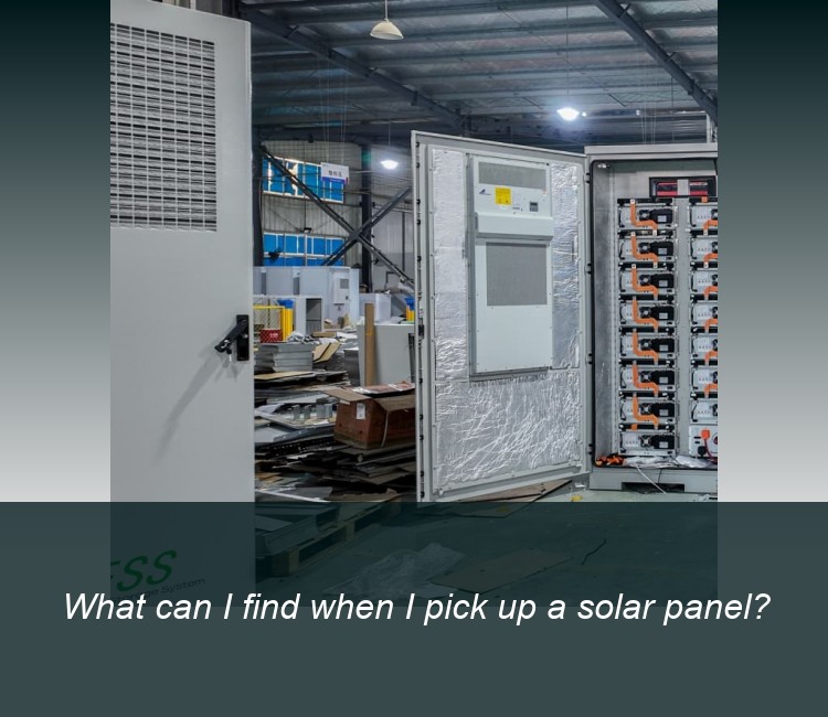 What can I find when I pick up a solar panel?