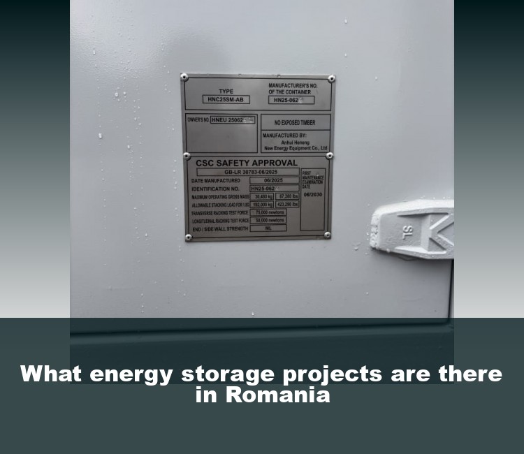 What energy storage projects are there in Romania