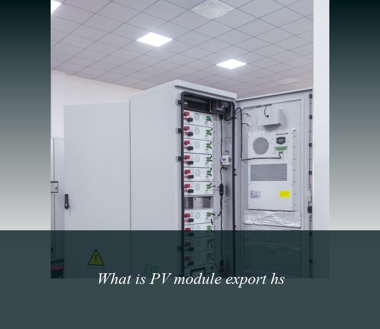 What is PV module export hs