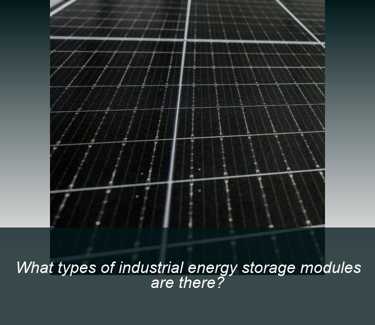What types of industrial energy storage modules are there?