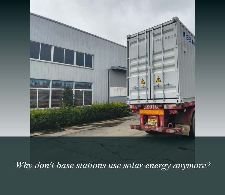 Why don't base stations use solar energy anymore?