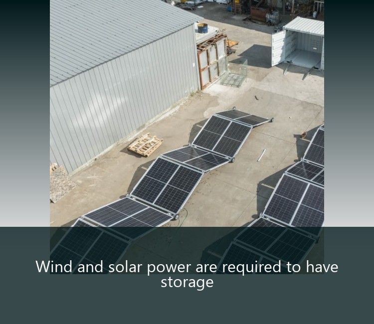 Wind and solar power are required to have storage