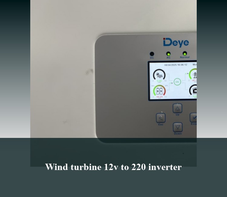 Wind turbine 12v to 220 inverter