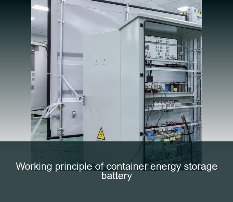 Working principle of container energy storage battery